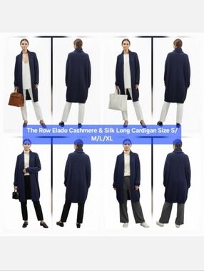 The Row Elado Cashmere & Silk Long Cardigan Size S/M/L/XL
